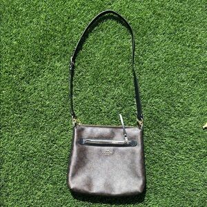 Coach Dark Brown and Black Crossbody Bag